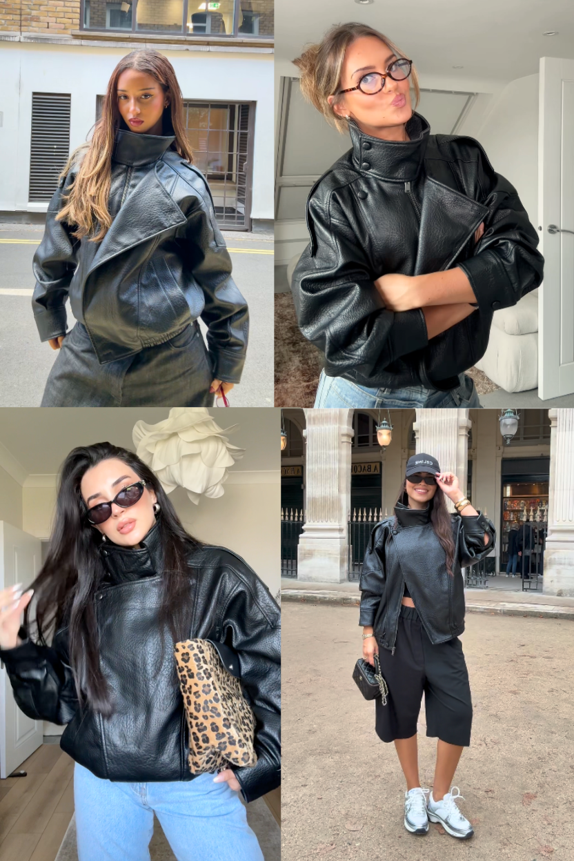 Novesca Faux Leather Jacket