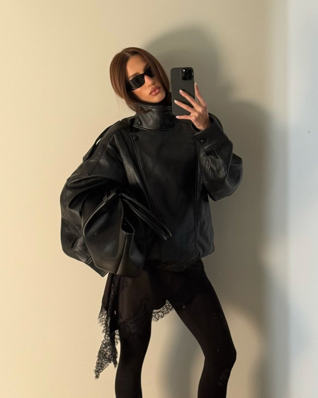 Novesca Faux Leather Jacket