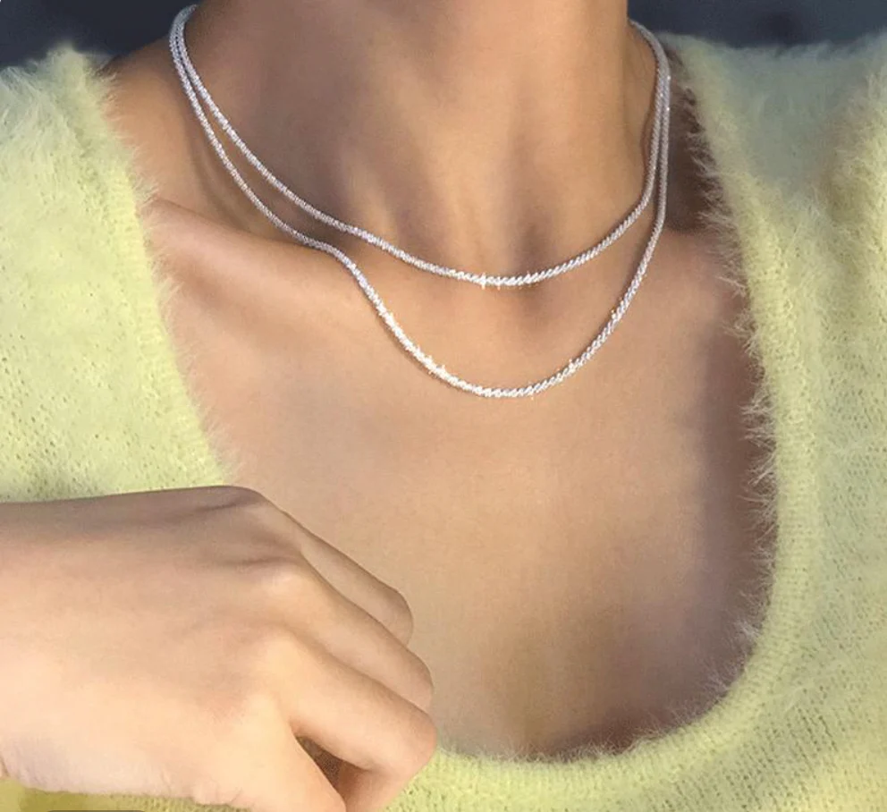 Women’s Double Layer Necklace - Minimalist Elegant Chain