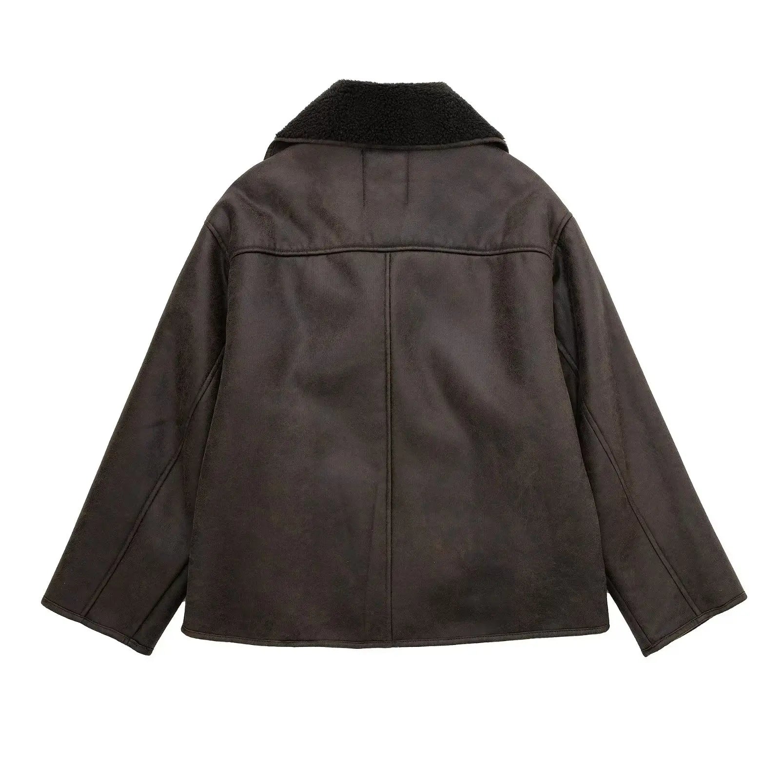 Women’s Faux‑Shearling Moto Jacket